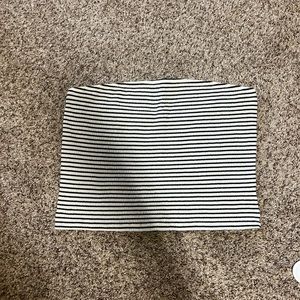 American Eagle tube top - black & white